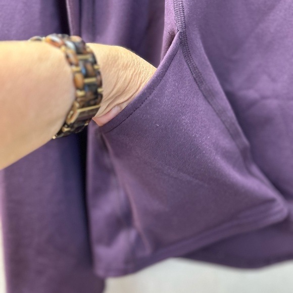 KERRITS/ Equestrian Apparel/ NWT/ Purple Mock Neck/ Riding Top/ L - Picture 3 of 10